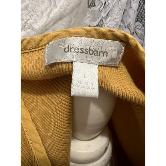 Mustard Yellow Dressbarn M ribbed top - Picture 5 of 5
